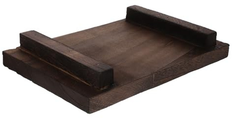 Mikikit Support en Bois pour Pot de Fleurs Vintage, Base Décorative | pour Petit Pot et Succulente, Bois, Ne Se Fissure ni Ne Se Décolore, Bords Lissés, Balcon, Livres