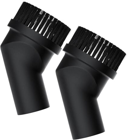Opatiny 2 Pack Round Dusting Brush with 35mm Inner Diameter for Vacuum Use