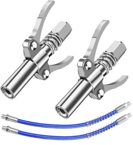 ELESKY Fettpresse Mundstück 2 Stück Fettpressenkupplung Doppelgriff