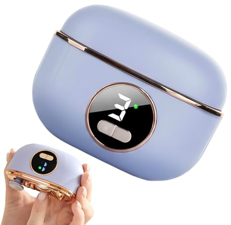 Coupe-Ongles Électrique - Polisseur-Limoir Automatique Réglable - 3 Vitesses avec Écran Numérique Rechargeable LED et Collecteur de Résidus - pour les Âges Adultes Femmes Seniors