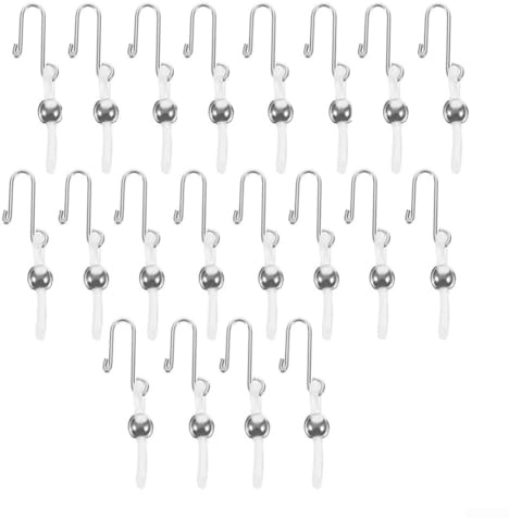 Lot de 20 clips de fermeture éclair pour jeans et pantalons pour maintenir l'alignement de la fermeture éclair tout au long de la journée (A)
