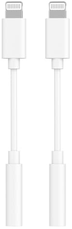 FUHAYA [Apple MFi Certified] Apple Lightning to 3.5 mm Headphone Jack Adapter, 2 Pack iPhone 3.5mm Headphone Aux Audio Converter Dongle Adapter Compatible for iPhone 14 13 12 11 Pro Max XS XR X 8 7 6
