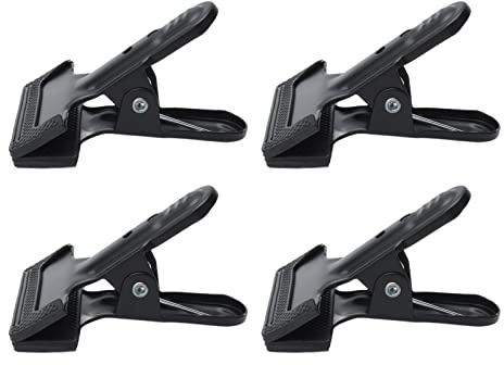 ZUUOZBYY 4pcs Woodworking A Clip Heavy Duty Anti Slip Metal Wide Mouth Spring Clamps for Photography Backdrops