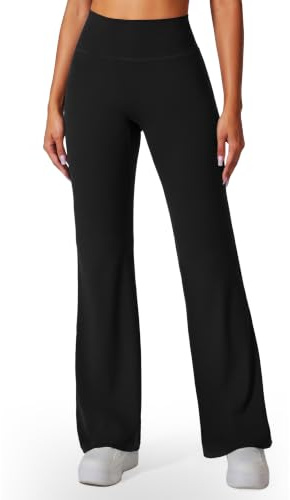 Libin Flare Leggings Yoga Sport pour Femme Taille Haute | Sans Coutures, Opaques, Pantalons Sportifs de Yoga Évasés, Bureau, Salle de Patte d'éléphant, Décontracté, Pilates