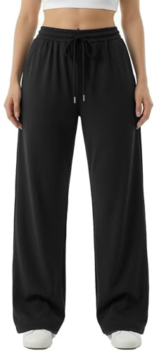 UDILEO Pantaloni Tuta Donna Vita Alta Jogger Larghi Leggeri e Morbidi Pantaloni Casual per Tempo Libero