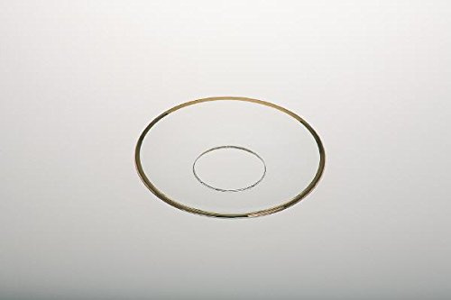 Tropfschale, Glas, Außen-Ø 6,8 cm Kerzentropfenfänger, Innen-Ø 2,5 cm Kerzentropfenfänger