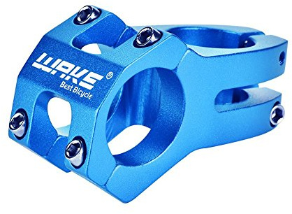 Tbest Potence VTT Bleu 31,8 mm Aluminium Guidon pour VTT Mountain Bike Bleu