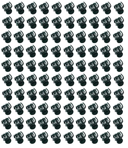 100 Stücke Orchidee Clips - Kunststoff Mini Pflanze Unterstützung für Garten, Wachsklammern Upright Clips für Stiele, Reben und Stämme | hochwertige Unterstützung für Vines | Schonende Orchideen-Clips aus Kunststoff für Pflanzenstützen 100 Stück, mini
