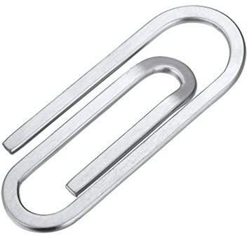 PROSTEEL Büroklammer Geldclip Herren Edelstahl Geldklammer Visitenkarte Kreditkarte Geldscheine Brieftasche Halter Personalisiert Weihnachten Jahrestag, Silber