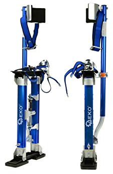 KG Arbeitsstelzen G02115 BLAU für Maler Deckenbauer Aluminiumstelzen 45-76 cm Stelzen Aluminium Professionelle Einstellbare Handwerkerstelzen Trockenbau