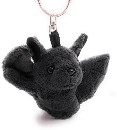 Onwomania - Chauve-Souris Brun Noir Porte-clés - Porte-clés en Peluche idéal comme Cadeau, par Exemple pour Le Meilleur ami, Le Meilleur ami, Maman - pour Hommes, Femmes et Enfants