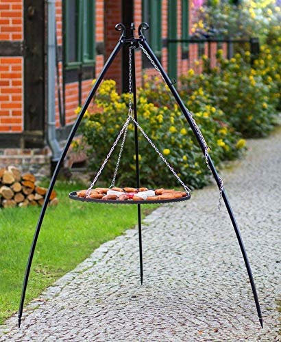 Blackorange XXL Schwenkgrill 200 cm und XL Grillrost Ø 80 cm aus Stahl