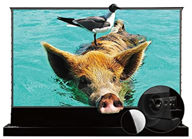 Elevate Your Home Theater Experience with The VividStorm S Pro Motorized Tension Floor Rising UST Projector Screen,VSDSTUST100HP