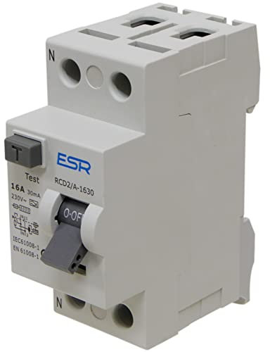 16A 30mA RCD Circuit Breaker, Type-A, 2 Pole, 230V, DIN Rail Mount, 16 Amp Residual Current Device