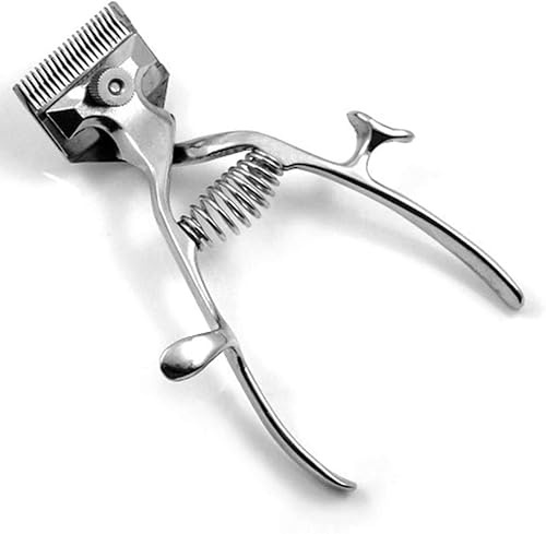 VIORNO Tondeuse À Cheveux Manuelle, Tondeuse Manuelle Tondeuse De Coiffeur Salon De Coiffure Outils De Tondeuse À Main Outil De Coupe De Cheveux Manuel en Acier Inoxydable Classique
