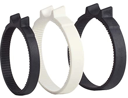 eTone Fokusring Fokus Zahnrad Ring Follow Focus Ring Objektivfokus Gummiringe 360 Grad Drehbar für Digitalkamera Objektive (weiß，50mm-64mm)