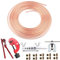 Kit de tubo de freno Finoki Kit de herramientas de abocardado de manguera de freno automotriz de 25 pies Herramienta de abocardado doble Piezas de reparación de tubos de freno automotrices.