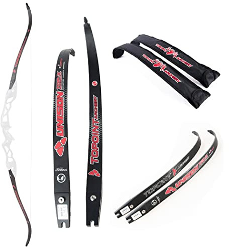 surwolf 66/68/70 Bogenschießen Takedown Recurve Bogen Wurfarme Wettbewerb Recurve Bogen 18-50 lb Erwachsene Ziel Recurve Bogen Wurfarme ILF（UN-1，68-28lbs）