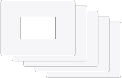 ilSALVAMURO® - 5 salvamuro de puertas encajables transparentes de 16 x 20 cm para interruptores rectangulares de 1,2,3 módulos, grosor de 1 mm, para placas de pared (Paquete de 5 unidades)