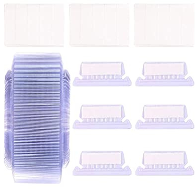 Naisicatar 50PCS File Folder Labels, Plastic Folder Tabs and Inserts,Reusable File Cabinet Inserts for Suspension Folders Filing Index Dividers