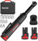 PULITUO 12V 3/8 Clé à cliquet électrique à long col, 40Ft-lbs Clé à cliquet sans fil étendue Kit avec 2x2.0Ah batteries & charge rapide, 300RPM Clé à cliquet à vitesse variable avec 10 inserts