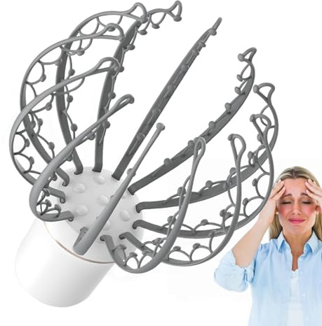 Massaggiatore per la Testa 'Artiglio del Polpo - Massaggiatore per Cuoio capelluto Alimentato a Batteria | Massaggiatore per Cuoio capelluto Vibrante, massaggiatore per Cuoio capelluto