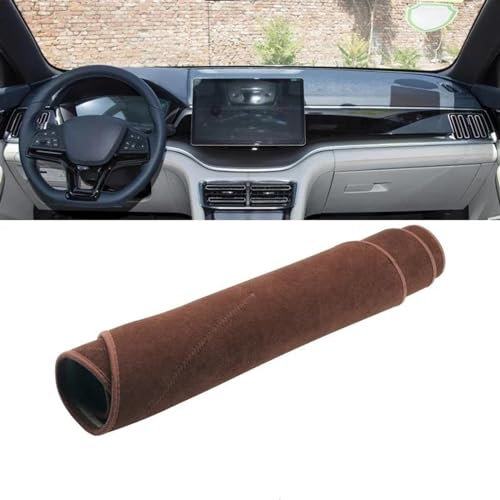 Car Interior Accessories Für BYD Für Song Plus 2020 2021 2022 2023 Auto Dashboard Abdeckung Vermeiden Licht Pad Sonnenschutz Fall Matte Zubehör Anti-uv Centre Console Dashboard Cover (Color : Brown)