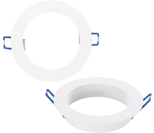 PATIKIL Anneau d'Encadrement de Lumière de 12W, 5 OD 4 Id, 2 Pièces, Support de Montage pour Éclairage Encastré au Plafond, Mur, pour Downlight, Blanc
