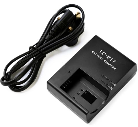 YUEFANSEN Caricabatteria LP-E17 compatibile con batteria Canon LC-E17 | Compatibile con Canon EOS R10 R50 T7i T6i 850D 800D T6s SL3 SL2 77D 9000D 8000D 760D 750D 200D M6 Mark II M5 M3 Kiss X8i RP