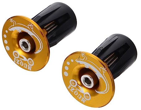 VANZACK 2paare Aluminium Legierung Fahrrad Lenkerstopfen Rutschfest Vibrationsdämpfend Passend Für Mountainbike Und Rennrad Einfache Installation Und Langlebig