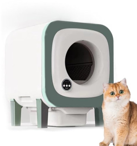 Lettiera per Gatti Automatica Lettiera per Gatti Autopulente Lettiera Intelligente di Grande Capacità da 72 Litri con Pulizia con Un Clic Toilette per Gatti Senza Contatto per Gatti da 1 a 12 Kg
