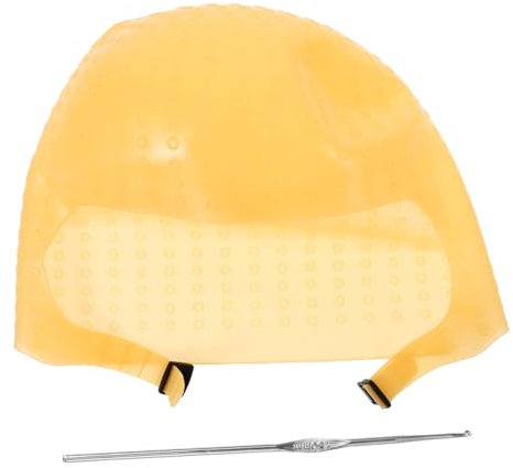 IWOWHERO Professionelle Silikon Strähnchenhaube Mit Nadel Wiederverwendbare Färbehaube Für Präzises Haare Färben Im Salon Und Hause