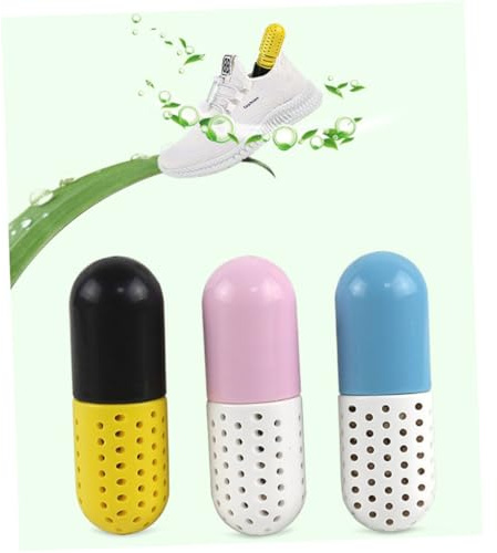 Healeved 3piezas Agente Secante Del Olor Del Calzado Cápsulas De Agente Secante Antisudor Para Zapatillas Deportivas Desodorante Pies y Calzado Absorbe Olores Zapatos Interiores