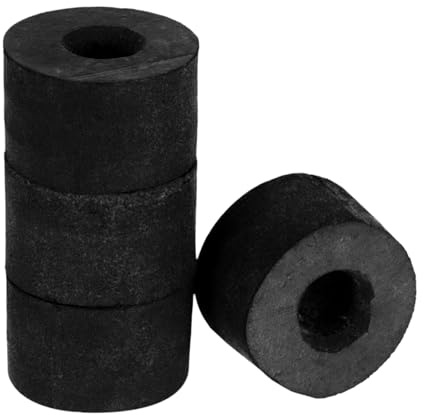 QUARKZMAN 4pcs Rondelles en Caoutchouc Anti-Vibration Épaises, Entretoise Plate Amortisseur Coussins Pour Domestique Connexions Électriques Réparations, 25mm OD x 10mm ID x 13mm Hauteur