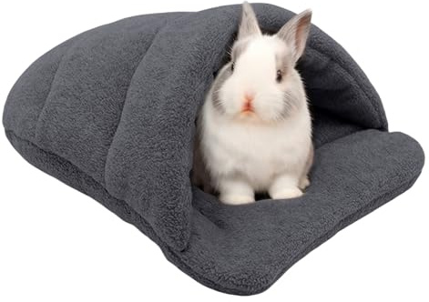 Meerschweinchen Bett Kuschelhöhle Höhle Waschbar Kaninchen Kuschelhöhle für Hamster Kaninchen Igel Chinchilla Bartagamen und Frettchen (Dunkelgrau)