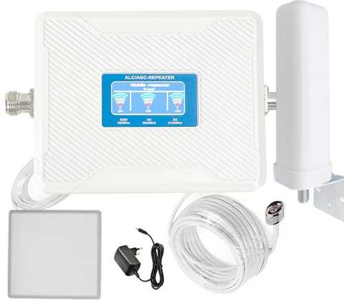 Amplificador de Señal Móvil, Repetidor de Cobertura 2G/3G/4G, Bandas 900/1800/2100MHz