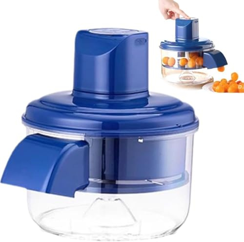 Pelador de ajos automático, acabado en 10-25 segundos, 5 hojas de acero inoxidable, ideal for frutas, ajos, uvas, tomates pequeños y cerezas.