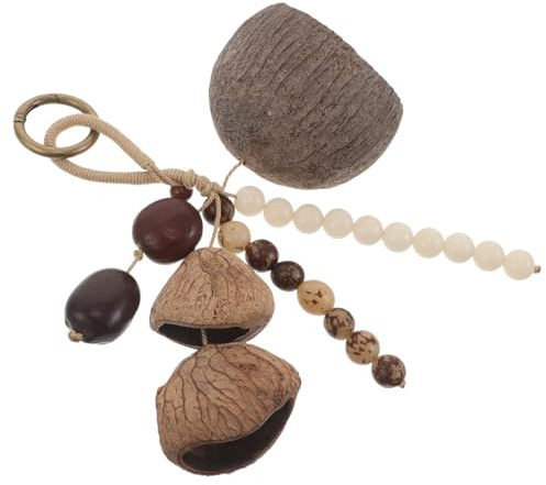 CORHAD Afrikanische Nussschalenrassel mit Beruhigenden Vibrationen und Klangtherapie Traditionelles Perkussionsinstrument für Yoga Sitzungen und Heimdekoration