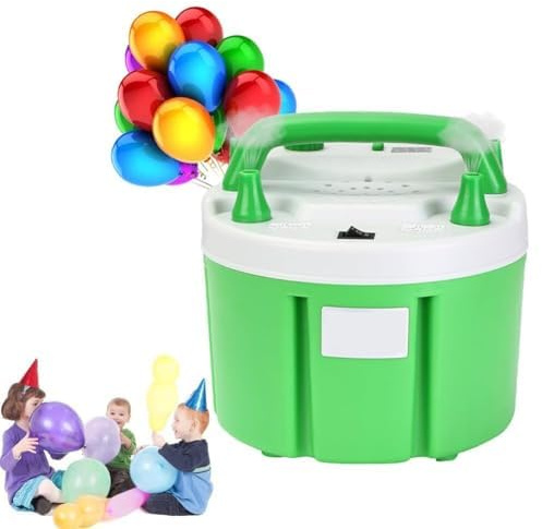 Elektrisk ballongpump med dubbla munstycken och tvåhastighetsjustering för festdekorationer, bröllop och födelsedagar