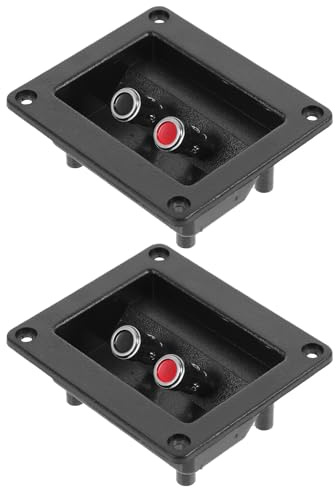 HYTROVE Morsettiera per Casse Acustiche 2 Pezzi Connettori a Sgancio Rapido in Abs e Lega, Design Ergonomico per Sistemi Audio Domestici e Teatri
