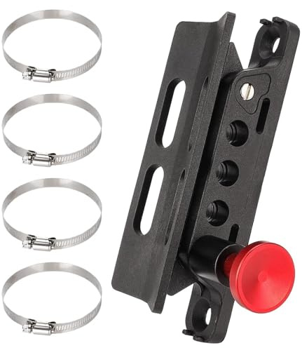 Supporto per estintore, kit di staffe resistenti, sistema di bloccaggio sicuro compatto per veicoli, design stabile in metallo, accessorio per supporto automobilistico, rimorchio camper, 16,5 x 3 cm