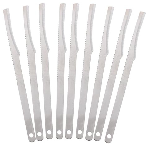 RUNROTOO Kit de Pedicura Cuchillo para Pies 10 Piezas Acero Inoxidable para Ablandador de Durezas Pies y Cuidado de Talones Agrietados