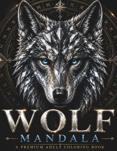Wolf Mandala Coloring Book: 30 Intricate Wolf Designs for Relaxation, Stress Relief and Creative Focus (StillHaven Animal Mandalas Collection, Band 17)