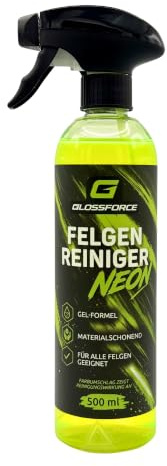 Glossforce Felgenreiniger Neon 500 ml - Farbumschlag für Alu- & Stahlfelgen
