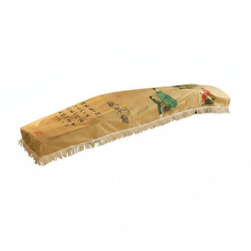Pegciuho Housse de Guzheng Couverture Protège Cithare Zither Couvre Instrument Capot Anti Poussière en Flanelle Épais Maintien, Ting Qin Tu Écouter La Cithare