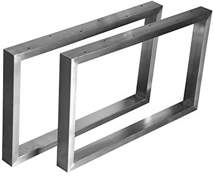 CHYRKA Couchtisch Kufengestell Tischgestell Edelstahl 201 60x30-400 Rahmentisch Tischkufe Tischuntergestell MT (400 mm x 700 mm - 1 Paar)