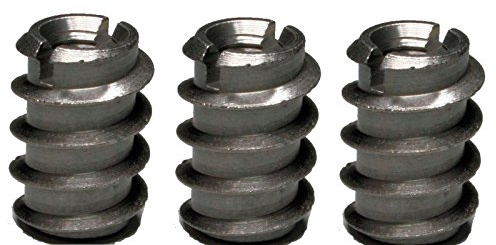 Ensat®-SH Gewinde-Einsätze Gewindeeinsätze, Gewindebuchse für Holz verschiedene Größen: M 6 x 14 mm, Messing