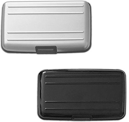 2er Set RFID Schutz Aluminium Kartenetui Alu Kreditkartenetui EC Karten Etui