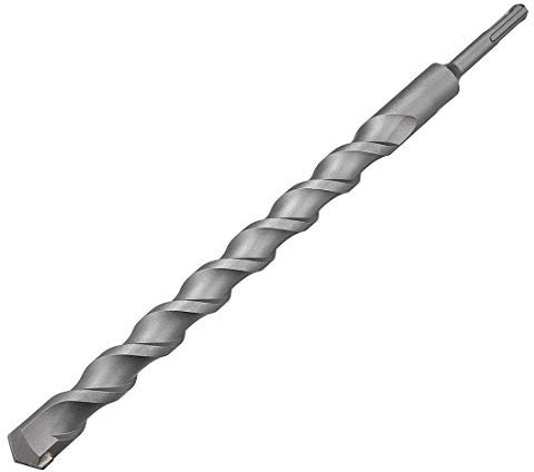 uxcell Steinbohrer 25 mm x 350 mm Hartmetallbestückter Bohrhammer 10 mm runder Schaft für Schlagbohrmaschine