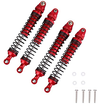 RC Stoßdämpfer, hochwertig leichte Bauweise robust, RC Autodämpfer 1/10 Alu 4PCS (110 mm) for Rennen Gelände tägliche Nutzung
